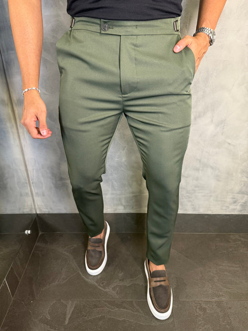 CALÇA ALFAIATARIA VIENA VERDE MILITAR