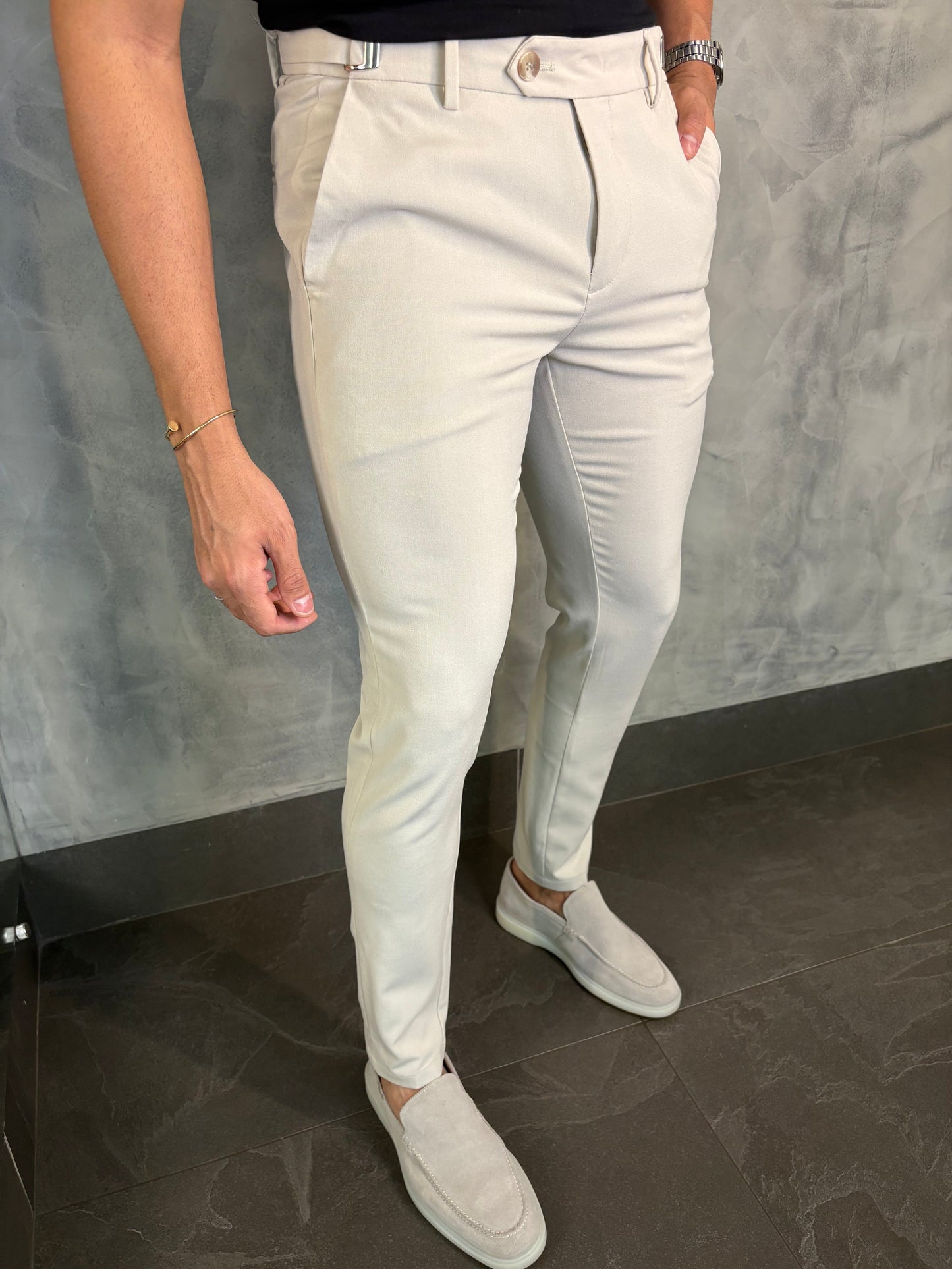 CALÇA ALFAIATARIA ATENAS AREIA