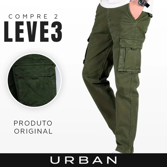 [Leve 3 Pague 2] Calça Masculina Cargo Falcon em RipStop e Poliéster